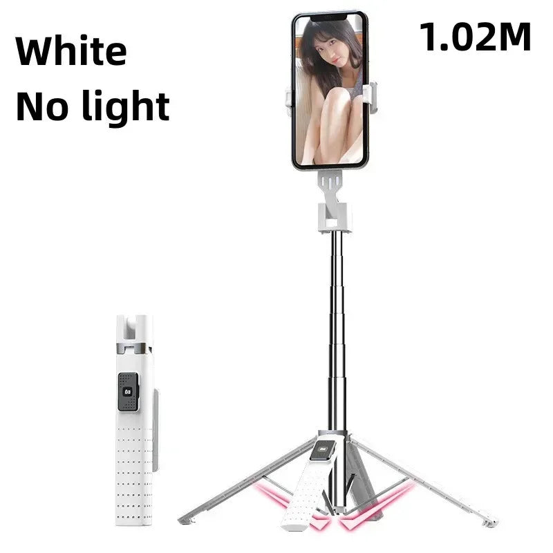 LISCN 100CM Selfie Stick Tripod Multifunction Mobile Phone Holder with Bluetooth Control Holder for Smartphones