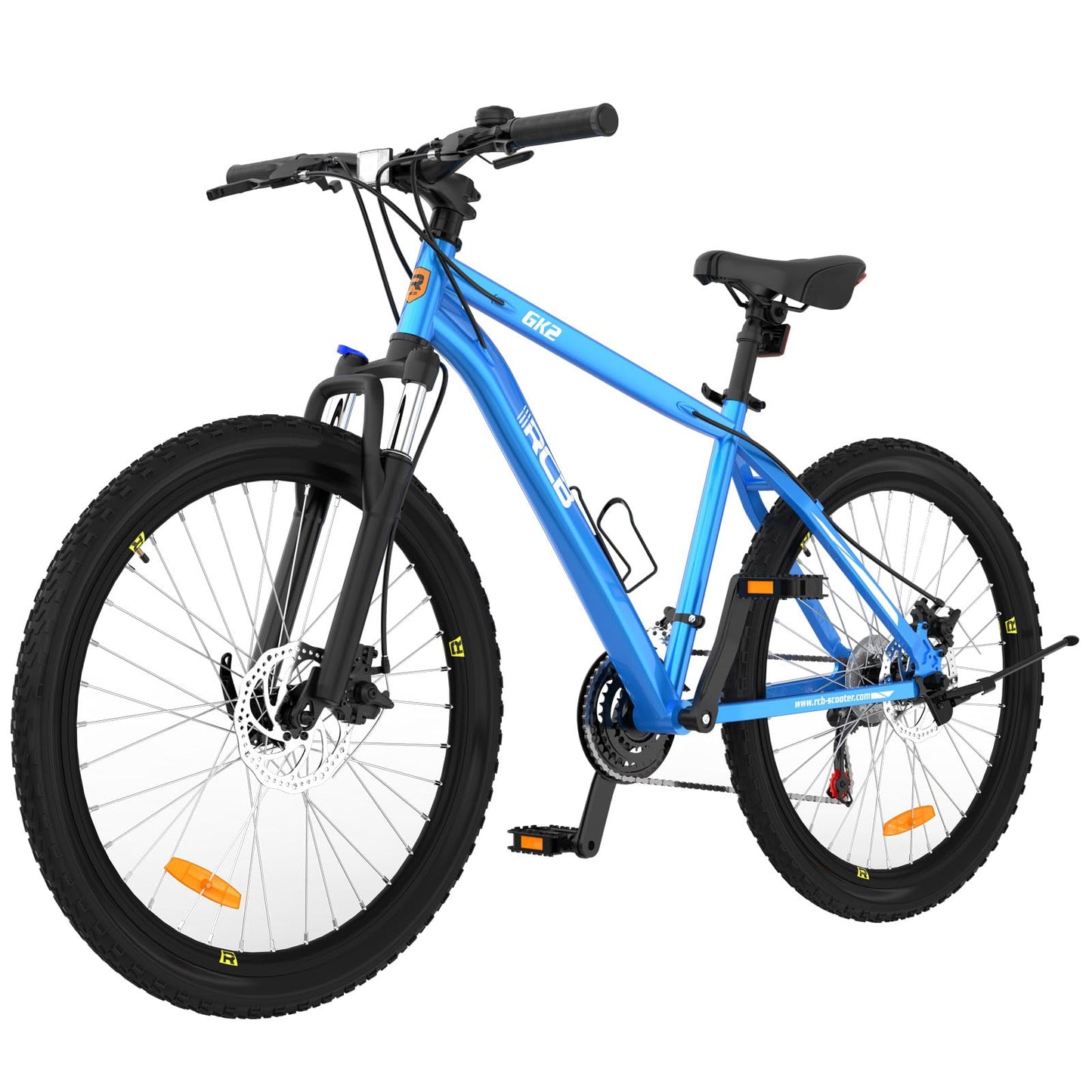 RCB GK2 VTT 26 Pouces, Vélo de Montagne 21 Vitesses avec Cadre en Aluminium et Freins à Disque