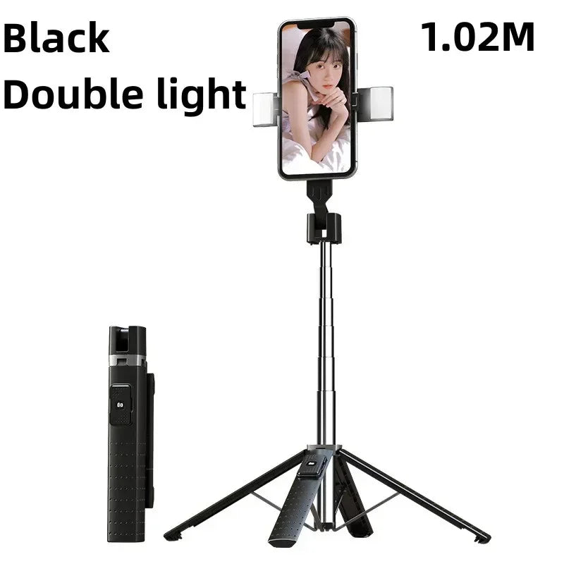 LISCN 100CM Selfie Stick Tripod Multifunction Mobile Phone Holder with Bluetooth Control Holder for Smartphones