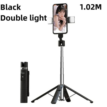 LISCN 100CM Selfie Stick Tripod Multifunction Mobile Phone Holder with Bluetooth Control Holder for Smartphones
